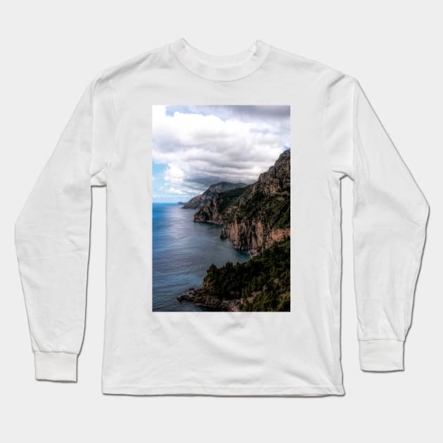 Amalfi Coast Long Sleeve T-Shirt by Memories4you